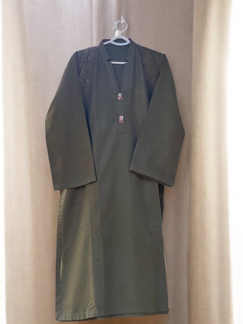 Plain Khaddar Stitched 2 Piece-Solid