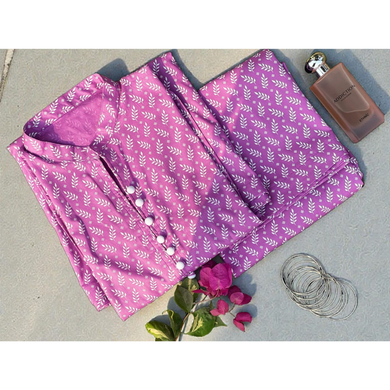 Printed Winter Cotton Stitched 2 Piece Co-ord set